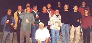Mascaret Riders, (plus Severn strays!), at Chez Anie, Courtesy Tom Wright